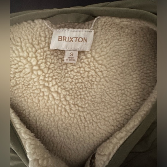 Brixton Reversible Sherpa Puffer Military Style Jacket - Picture 8 of 12